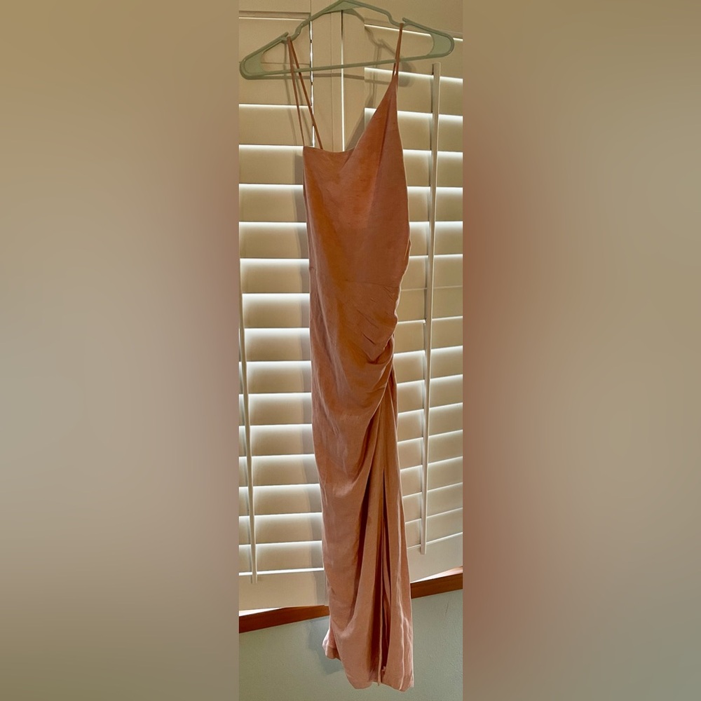 Anthropologie Spaghetti-Strap Asymmetrical Midi Dress